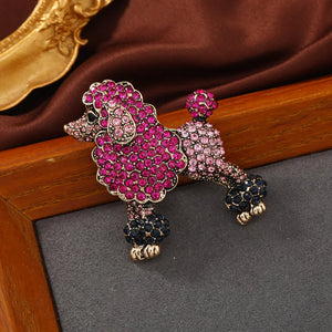 Glamour Poodle Sparkle Brooch