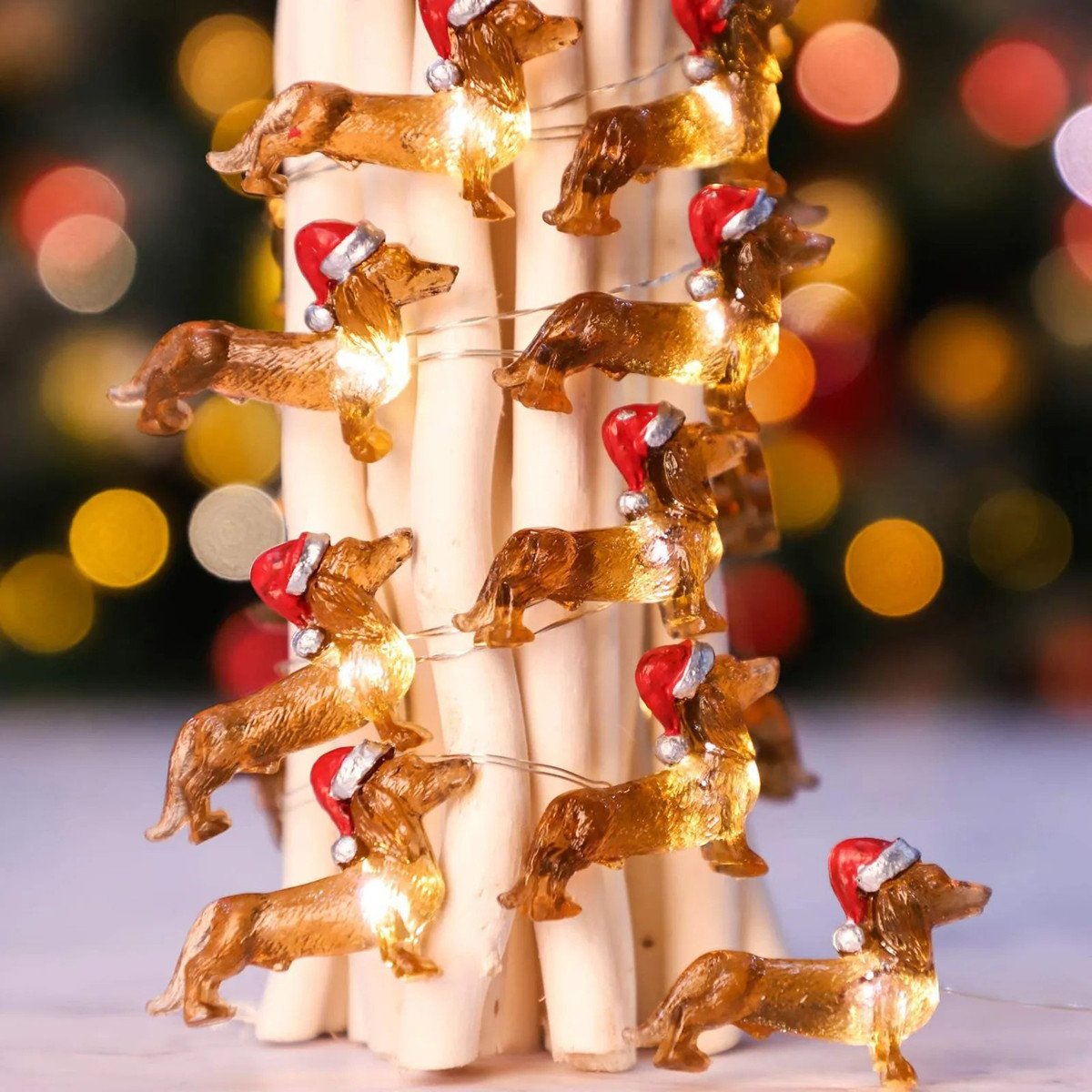 Santa Paws Glow™ – Dachshund Edition