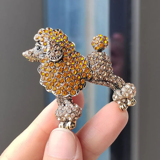 Glamour Poodle Sparkle Brooch
