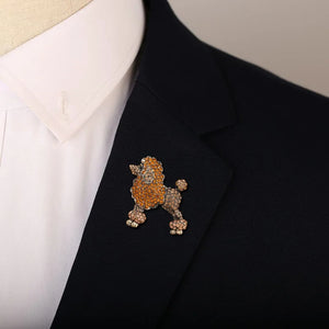 Glamour Poodle Sparkle Brooch