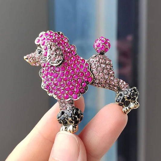 Glamour Poodle Sparkle Brooch