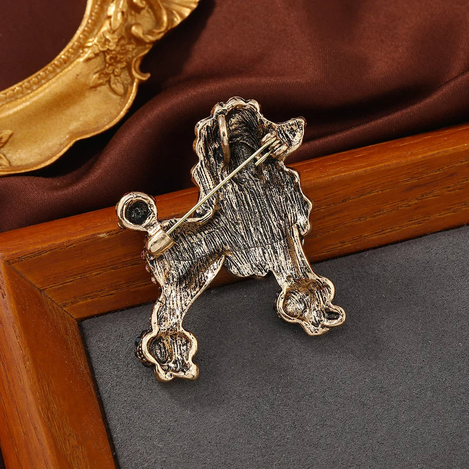 Glamour Poodle Sparkle Brooch